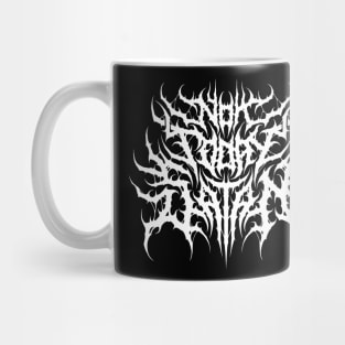 Not Today Satan death metal design Mug